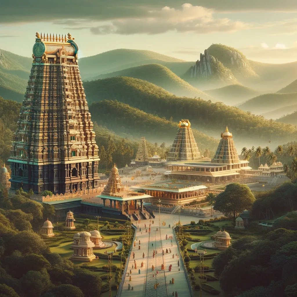 International NRI devotees preparing for a Tirupati temple